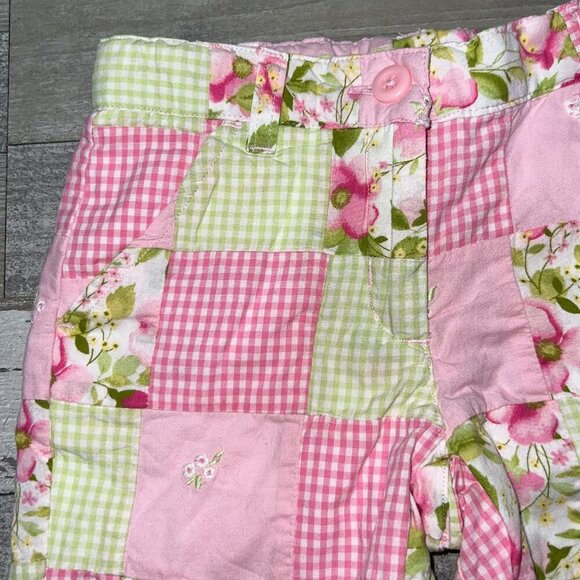 Janie and Jack Quilted Patchwork Bermuda Shorts Size 3T - Picture 2 of 6